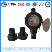 Medidor de agua de plástico multi-Jet Dry Dial Nylon